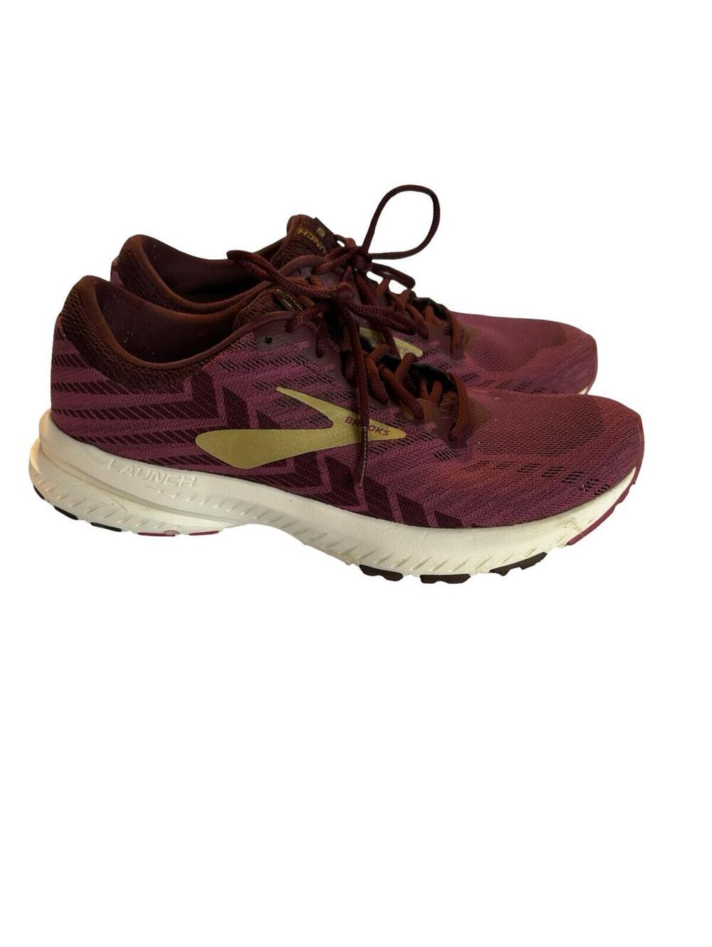 Brooks Launch‎ 6 Womens Running Shoes Size 7.5 B Burgundy Neutral Light Trainer